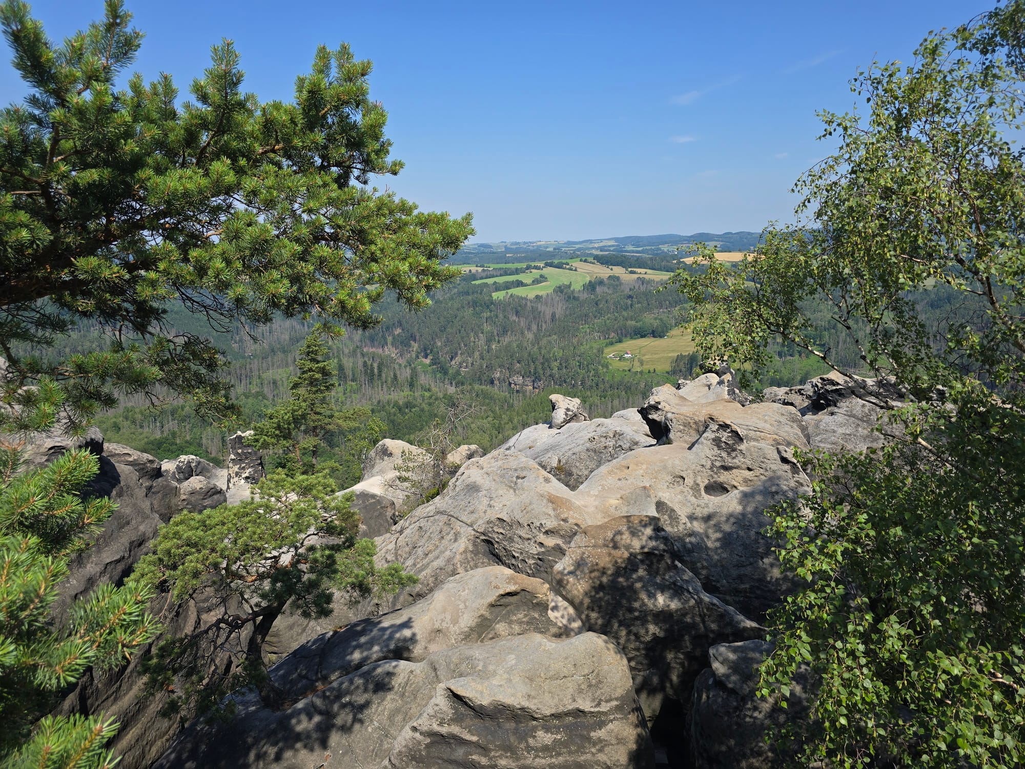 Ottendorf, Flössersteig, Häntzschelstiege, großer Winterberg, Goldstein und zurück