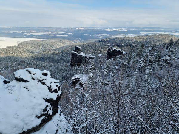 Kleinhennersdorfer Stein, Papststein und Ghorisch